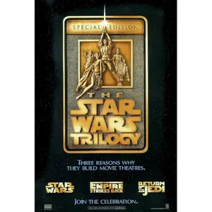 Tarjeta postal de la trilogía de Star Wars con gráficos de impresión offset - Product Image 1