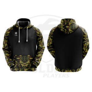Causal Wear Customized Logo Design Black/Brown <b>Hoodie</b> Sweatshirts <b>for</b> Men's Draw <b>String</b> Hooded Long Sleeve Sublimation <b>Hoodie</b> - Product Image 2