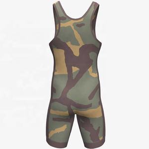 Traje Deportivo Masculino para Gimnasio, Singlet de Lucha Libre, Spandex de Secado Rápido, Transpirable, Cuello en V, Casual, Personalizable con Botones - Product Image 3