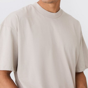 High Quality Boxy <b>T</b> <b>shirt</b> Thick <b>Collar</b> 350GSM Heavyweight Oversized Drop Shoulder 100%Cotton Luxury <b>T</b> <b>Shirt</b> for Men - Product Image 5