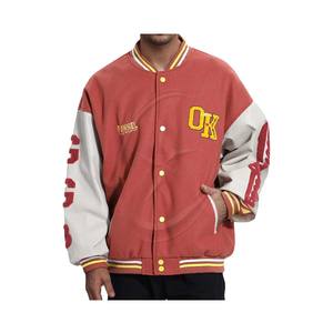 Chaqueta Varsity para hombre, chaqueta de bombardero de béisbol, ropa de calle a prueba de viento Unisex Vintage, abrigos con Patchwork Hipster Utility Tops - Product Image 1
