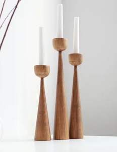 Proveedores al por mayor de candelabro decorativo para el hogar de diseño antiguo, candelabro de madera de calidad superior al precio más barato - Product Image 3