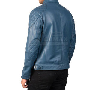 Chaqueta de cuero para hombre de otoño e invierno, chaqueta de cuero para hombre de la mejor calidad, chaqueta transpirable de cuero genuino para hombre - Product Image 3