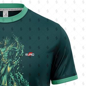 Camiseta de Algodón para Hombre de Diseño Nuevo y Calidad Premium, Corte Holgado, Color Liso Teñido, con Rendimiento Transpirable y Antiencogimiento - Product Image 2