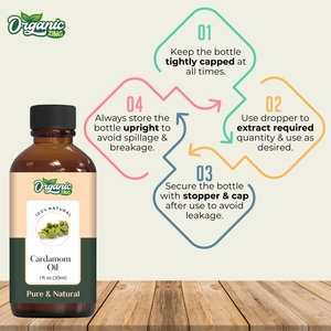 Huile de cardamome bio Zing 100% Pure et naturelle Prix le plus bas Emballage personnalisé disponible - Product Image 5