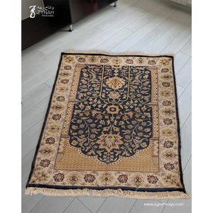Zynah Handmade Persian <b>Prayer</b> Rug Pure Silk Rectangle Floral Design Medium Pile Living Room Use - Product Image 3