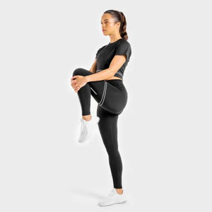 Mallas moldeadoras personalizadas de talla grande para uso diario, mallas de cintura alta elásticas para deportes de Yoga, mallas para mujer con peso - Product Image 2