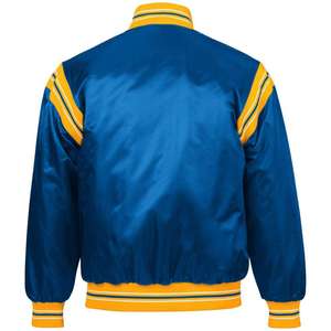 High Quality Double Sided Satin Bomber <b>Jacket</b> Custom Brand Logo Embroidery Reversible Waterproof Eco-Friendly Men'<b>s</b> <b>Jacket</b> - Product Image 2