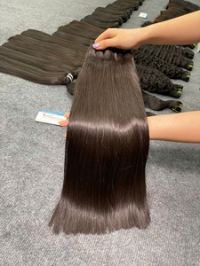 Super Bone Straight Machine Extensiones de cabello Remy vietnamita de doble trama Estilo de tejido de cabello suave - Product Image 2