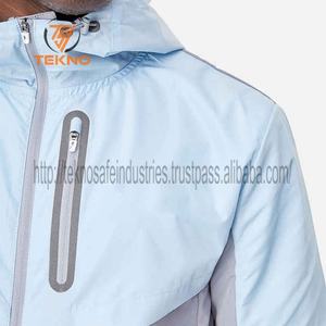 Nouvel arrivage de costume coupe-vent pour hommes en matériau respirant à séchage rapide meilleure vente costume coupe-vent pour hommes de couleur unie avec service OEM - Product Image 4