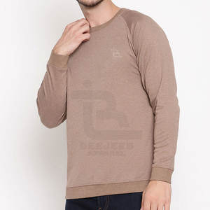 Pull-over décontracté 100% coton pour hommes Vêtements d'hiver personnalisés avec motif solide Sweats à capuche et sweatshirts respirants - Product Image 2