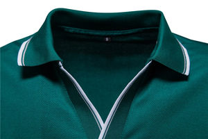 เสื้อยืดแฟชั่นล่าสุดสำหรับผู้ชาย ทรงเข้ารูป ผ้าฝ้าย 100% ระบายอากาศได้ดี กันยับ แขนสั้น ถักทอ ผลิตตามสั่ง ขายส่ง สีพื้น - Product Image 3