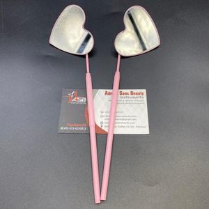 กระจกขนตาสีชมพูแบบมืออาชีพพร้อมกระเป๋าออกแบบรูปหัวใจอุปกรณ์แต่งหน้าสำหรับเครื่องสำอาง - Product Image 4