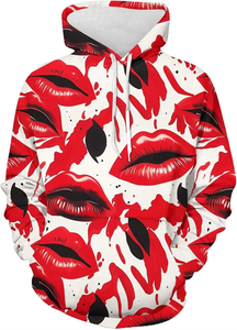 เสื้อมีฮู้ดพิมพ์ลาย3D สำหรับผู้ชายผู้หญิงแฟชั่นอินเทรนด์เสื้อคู่ - Product Image 5