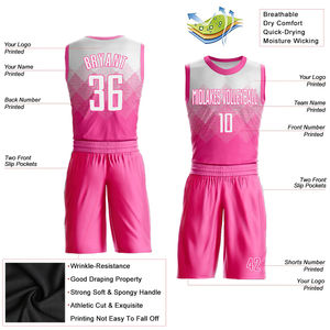 Uniformes de Baloncesto Personalizados con Sublimación, Secado Rápido, Transpirables, Antibacterianos, de Verano, sin Mangas, 100% Poliéster, Deportivos - Product Image 4