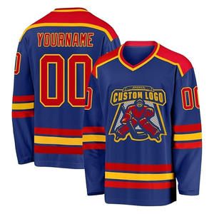 เสื้อฮอกกี้น้ำแข็งแบบตาข่ายคุณภาพสูง ราคาโรงงาน รับผลิตตามแบบ พิมพ์ลายแบบซับลิเมชั่น บริการ OEM แห้งเร็ว ระบายอากาศได้ดี - Product Image 6