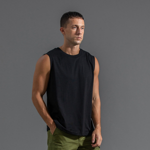 Cotton Comfortable Sleeveless <b>Men</b> Tank Tops Fitness Singlet Shirt Bodybuilding Workout Gym Wear High Quality Tank Tops Shirts - Product Image 4