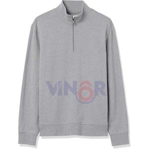 Media cremallera gota hombro sudadera hombres polar pulóver algodón sudaderas suministro directo de fábrica nuevo diseño pulóver sudadera - Product Image 6