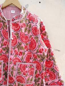 Fabricant et grossiste de vestes matelassées veste en coton réversible manteau réversible manteau d'extérieur manteau cadeau pour elle - Product Image 6