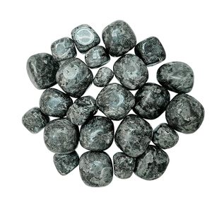 หิน Larvikite ทัมเบิ้ลผลึกหินบำบัดขัดเงาหินอัญมณีกึ่งมีค่าปรับสมดุลพลังงานจักระเรกิ - Product Image 1