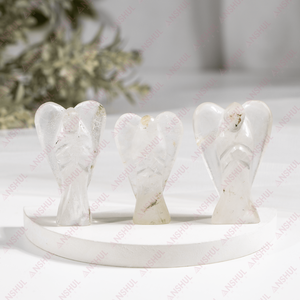 คริสตัลควอตซ์ธรรมชาติสีใส แกะสลักรูปนางฟ้า ขนาด 2 นิ้ว - Product Image 2