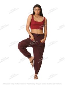 Femmes hiver Yoga barboteuse Aladdin pantalon confortable trémie droite Harem Leggings cordon respirant plat Design classique - Product Image 2