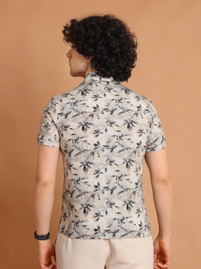 Best Quality Premium Khaki Half Sleeve for <b>Polo</b> <b>Neck</b> T-Shirt Versatile 100% Cotton Casual Wear Digital Printed Comfortable - Product Image 6