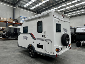 Caravana pequeña, mini autocaravana, remolque de viaje tipo lágrima con baño, estándares de calidad para camping, precio bajo, capacidad para 2 personas - Product Image 6