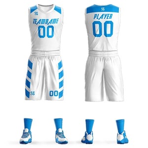 Conjunto de Uniforme de Baloncesto de Alta Calidad, se Ajusta al Cuerpo en Todas las Direcciones, Traje de Entrenamiento de Baloncesto para Impresión Personalizada - Product Image 3