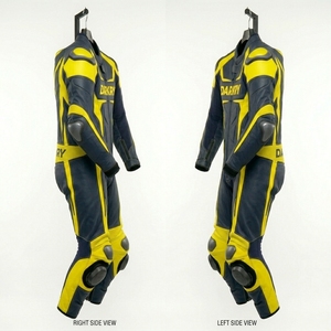 Traje de Cuero Personalizado para Motociclismo de Competición, Equipo de Pista OEM, Ropa Protectora de Cuero Vacuno Perforado para Motociclistas - Product Image 3