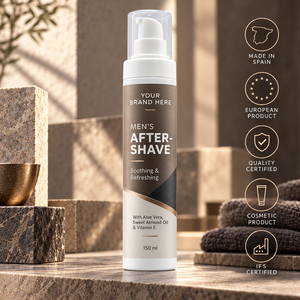 Baume après-rasage pour homme en marque propre 100ml |   Aloe Vera & Huile d'Amande Douce |   Fabricant OEM Espagne - Product Image 1