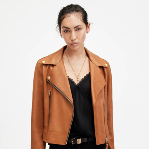 Chaqueta de moto de piel de oveja auténtica para mujer, tamaño de etiqueta personalizada, relleno de algodón, procesamiento crudo, venta al por mayor - Product Image 2