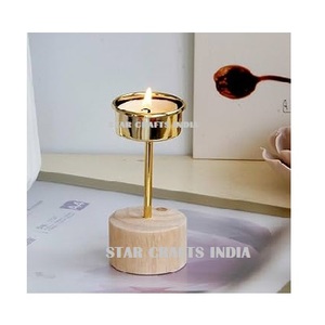 Vente en gros de bougeoirs de décoration de mariage bas quantité minimale de commande de luxe sans étiquette à 2 mèches de bougie Vitrina à couvercle en bois personnalisée bougeoirs avec logo personnalisé - Product Image 6