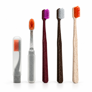 Surtido de Cepillos de Dientes Sostenibles de Cuatro Piezas - Cuidado Bucal Brasileño Sostenible para Venta al por Mayor - Product Image 1