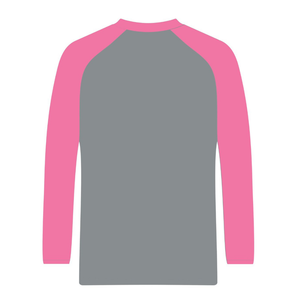 T-shirt à manches courtes raglan gris acier Soror, pour femmes, sororité grecque, rose et vert, pour la fraternité universitaire, élégant, été, motifs diamants - Product Image 2