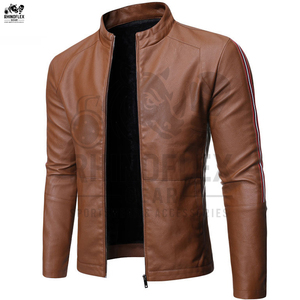 <b>Winter</b> <b>Leather</b> <b>Jacket</b> For Men Stylish All Sizes With Customized Logo And Privet Label <b>Leather</b> <b>Jacket</b> With Zipper - Product Image 4