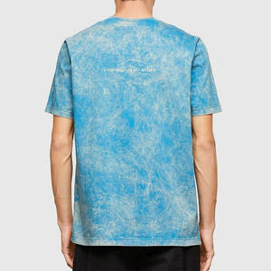 Camiseta lavada con ácido de gran tamaño para hombre, alta calidad con patrón sólido, tendencia superior, diseño de parches impresos completos, nuevo MOQ bajo - Product Image 2