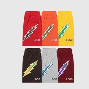 Pantalones cortos de fitness atléticos personalizados para hombres con cierre de cordón de tela de malla transpirable tejido de punto para entrenamientos de gimnasio de baloncesto - Product Image 6