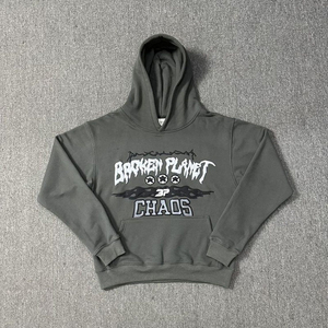 Conjunto de Sudadera con Capucha y Pantalones Deportivos de Invierno para Hombre, Estampado, Grueso, 100% Algodón, Transpirable, de Secado Rápido, Informal, Holgado, para Fitness - Product Image 2