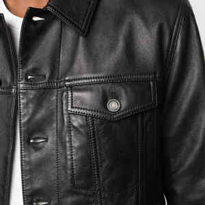 Veste de printemps pour homme, nouvelle veste 4xl Slim Fashion Pu loisir en cuir de couleur Pure. - Product Image 5