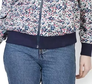 Veste d'entraînement décontractée à fermeture éclair complète pour femmes respirant polaire manches élastiques imperméable à l'eau Floral Sublimation Design arrivées en gros - Product Image 6