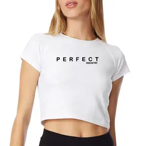 Женская белая футболка по индивидуальному заказу, Спортивная футболка с коротким рукавом, однотонная 100% хлопчатобумажная футболка