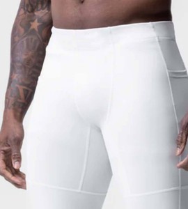 Material de alta calidad, mallas deportivas para hombre, adelgazamiento, moldeador de cuerpo, entrenamiento, mallas de compresión elegantes para hombre, colores personalizados - Product Image 5