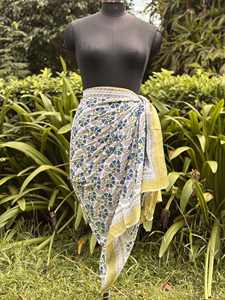 Sarongs d'été naturels de style fête pour femmes, sarongs de plage pour femmes, sarong de bikini de haute qualité, sarongs personnalisés en coton imprimés sérigraphiés - Product Image 6