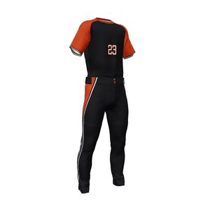 100% poliéster de calidad superior Club escolar Teamwear conjuntos de uniformes de béisbol impreso personalizado transpirable ligero humedad - Product Image 6