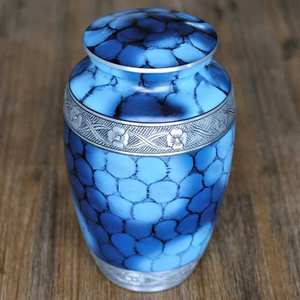 Handmade Aluminum Cremation Urn for Pet <b>Baby</b> Ashes Funeral Memorial Export Quality from India - Product Image 1