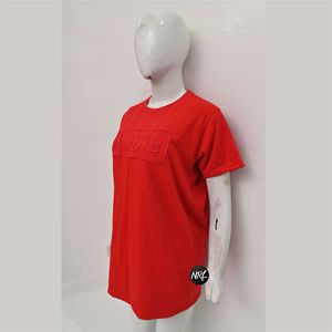 Nouveaux T-shirts en coton personnalisés de haute qualité à manches courtes, respirants, imprimés, couleur unie, service OEM, 180g - Product Image 5