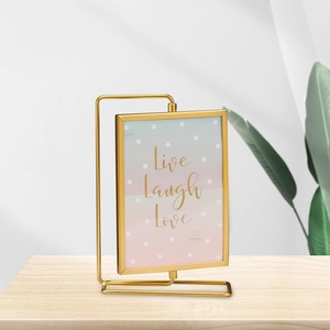 Premium Elegant Gold Plated Metal Photo <b>Frame</b> Modern Decorative Picture <b>Frame</b> <b>for</b> Home Office & Gifting Decor Use - Product Image 3