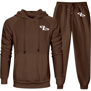 Survêtement d'hiver pour homme à capuche uni 100% coton léger respirant pour le sport, l'entraînement et le jogging Vente en gros - Product Image 2
