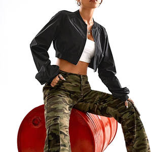 Vestes en jean pour femmes, fourniture directe par l'usine, design personnalisé, respirantes, avec logo personnalisé - Product Image 5